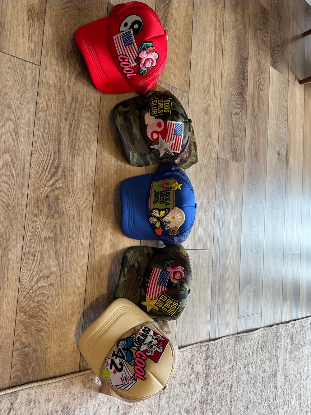 Women patched Trucker Hats (5 total!)